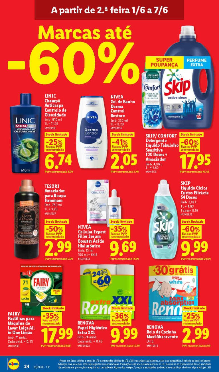 Folheto Lidl Limpeza e Beleza – Antevisão Promoções 1 a 7 de junho
