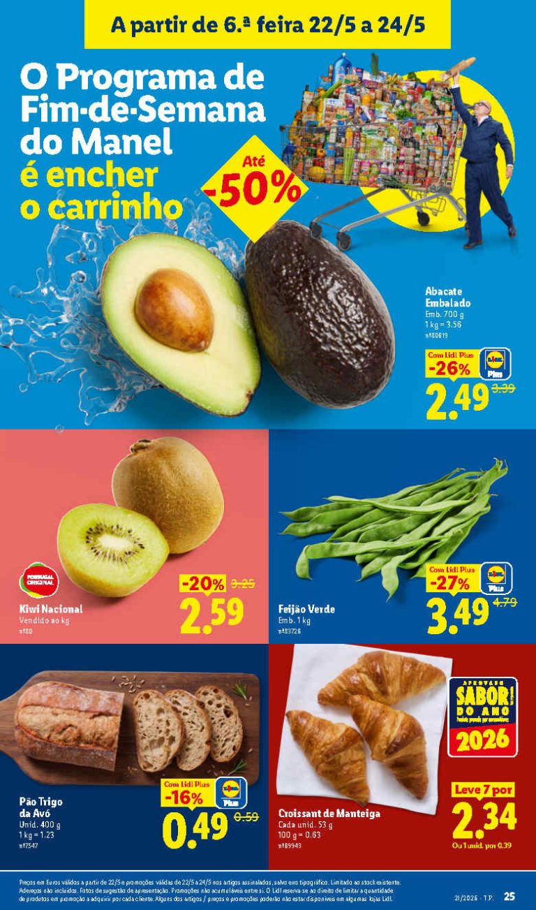 Folheto Lidl Frescos – Antevisão Promoções 22 a 24 de maio
