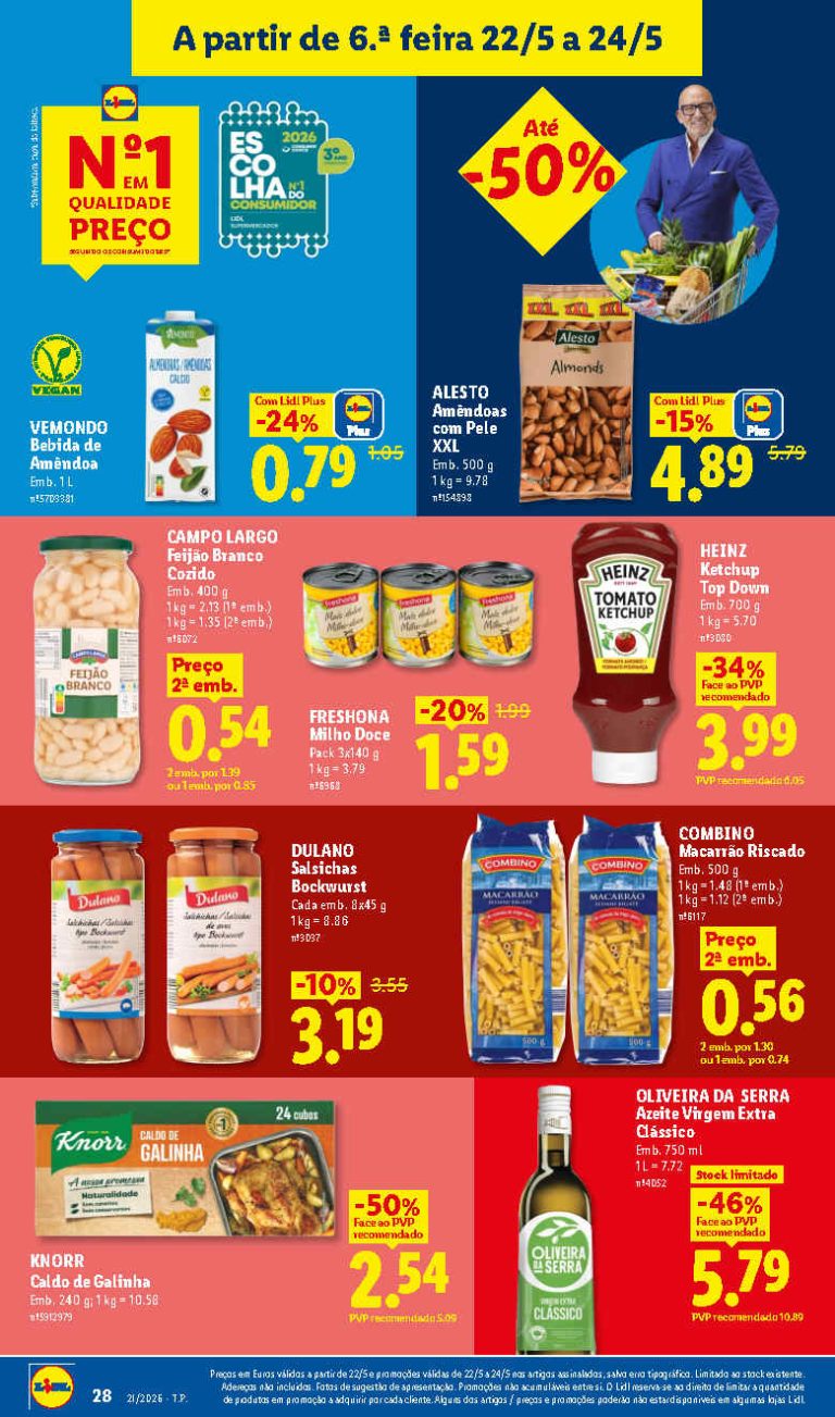Folheto Lidl Fim de Semana – Antevisão Promoções 22 a 24 de maio