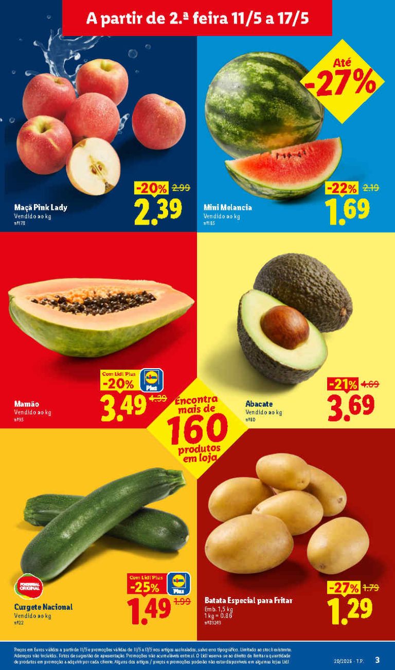 Folheto Lidl Frescos – Antevisão Promoções 11 a 17 de maio