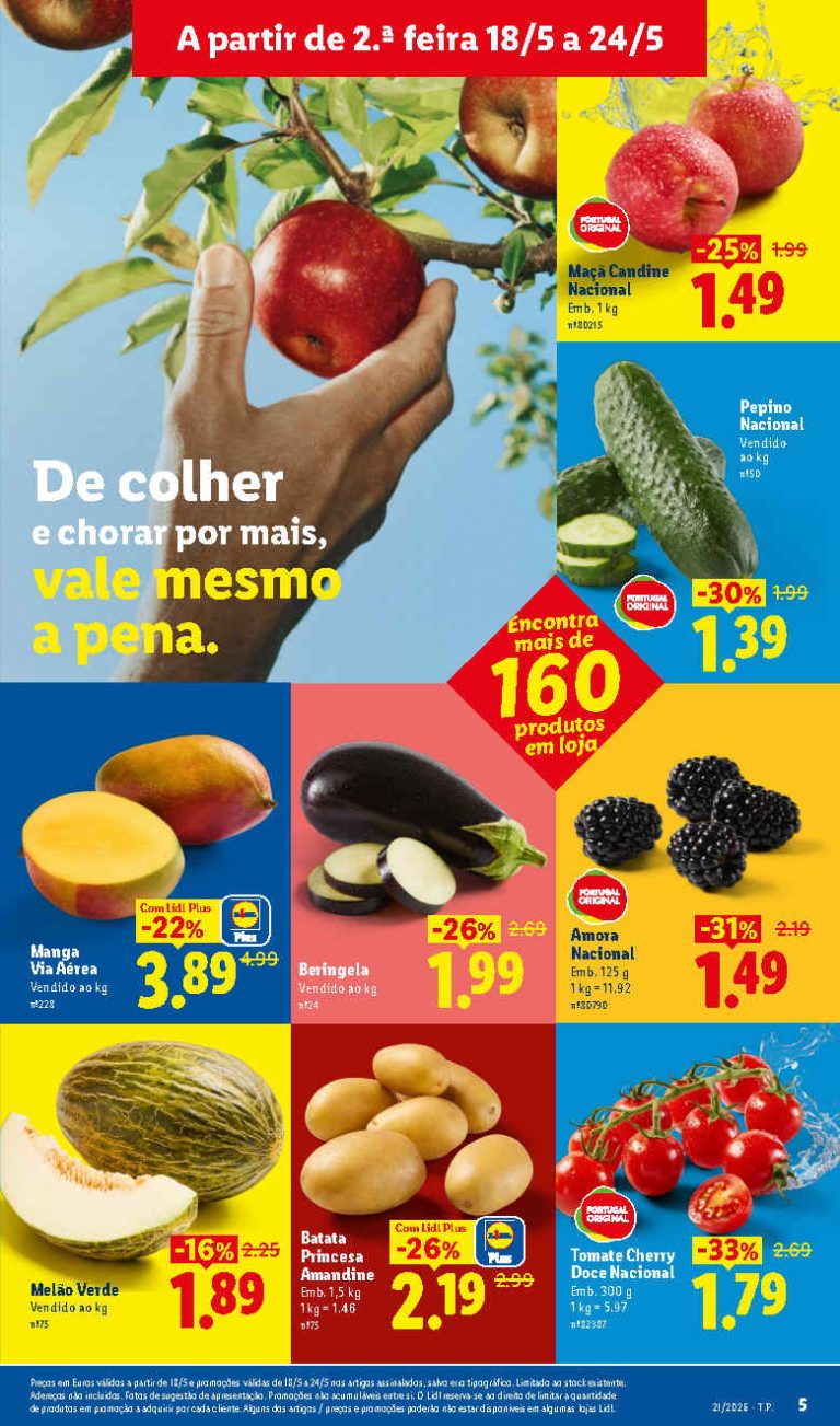 Folheto Lidl Frescos – Antevisão Promoções 18 a 24 de maio