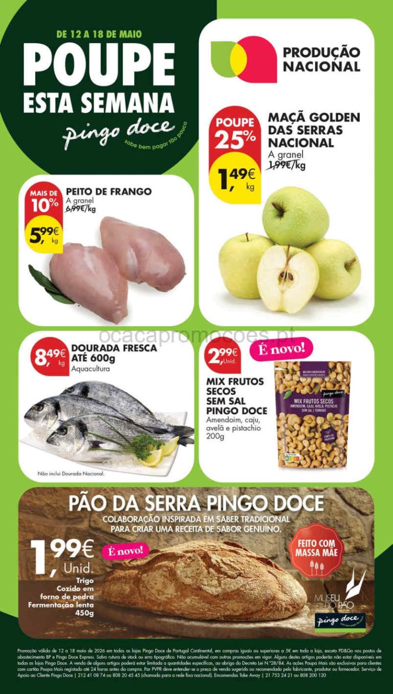 Folheto Pingo Doce lojas médias – Antevisão Promoções 12 a 18 de maio