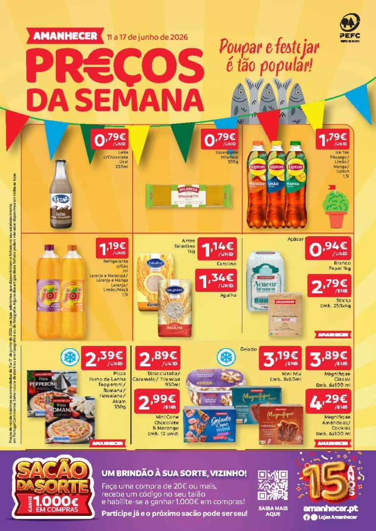 Folheto Amanhecer – Antevisão Promoções 11 a 17 de junho