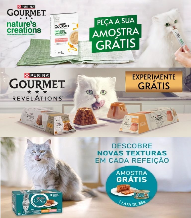 Amostras Grátis – As 3 novas ofertas Purina