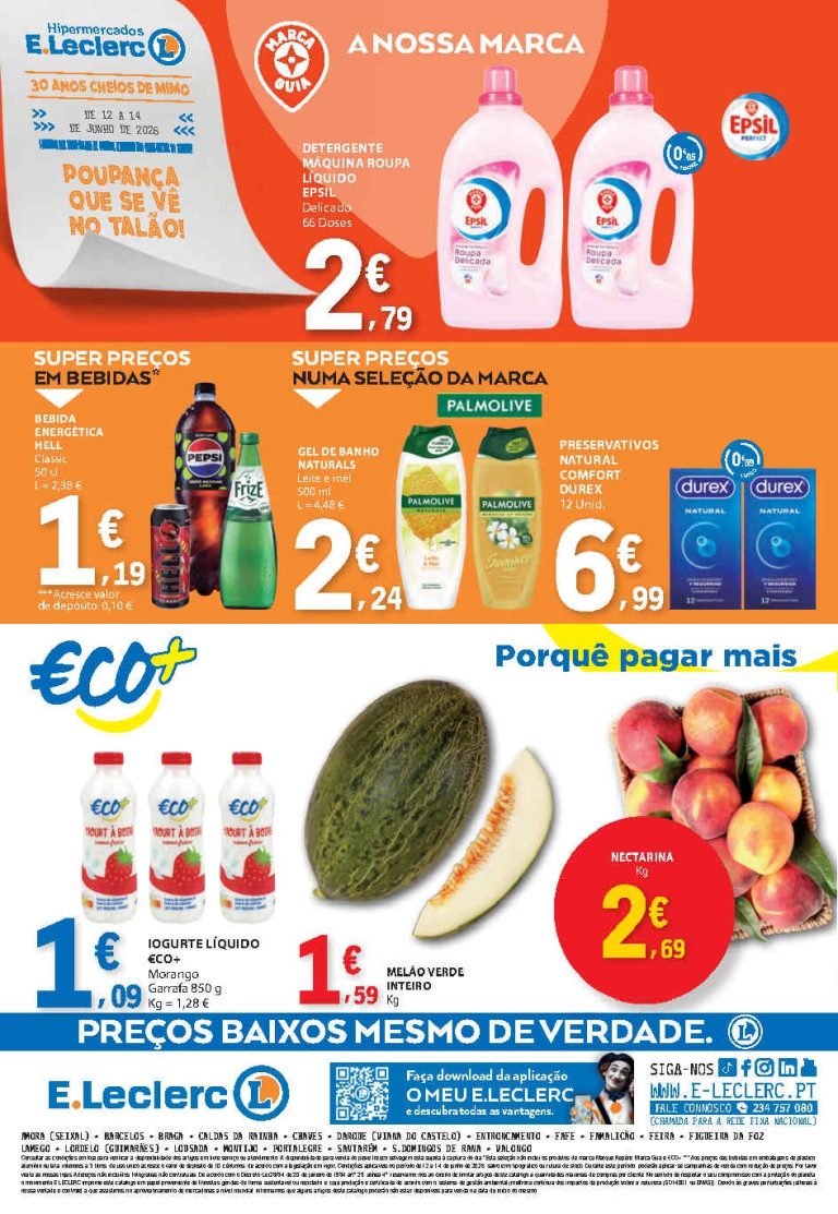 Folheto E Leclerc Fim de Semana – Antevisão Promoções 12 a 14 de junho