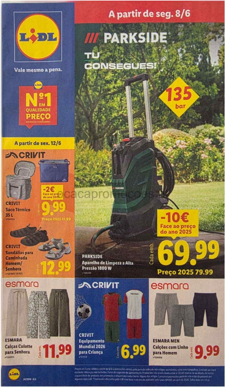 Folheto Lidl bazar – Antevisão Promoções a partir 8 de junho