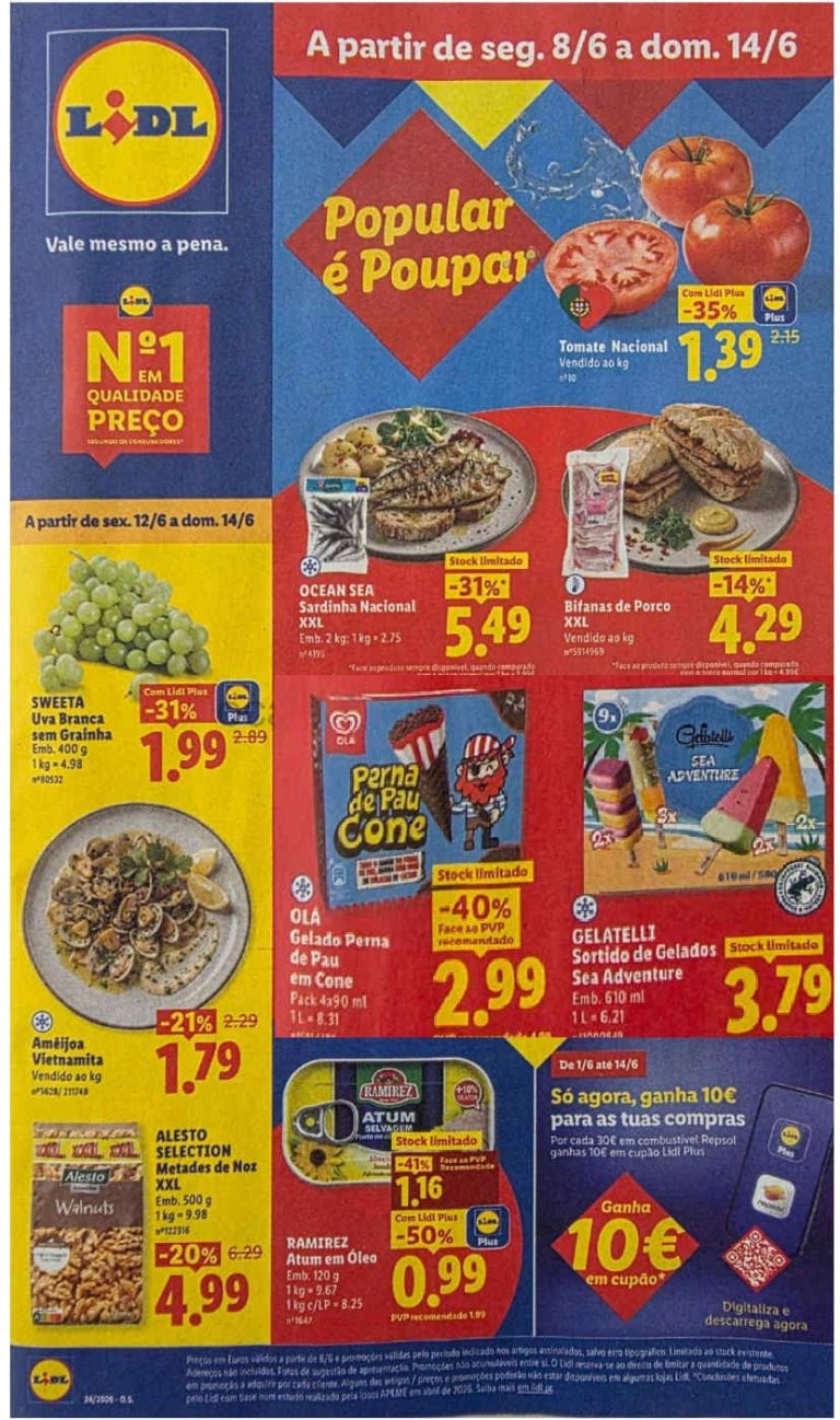 Folheto Lidl – Antevisão Promoções a partir 8 de junho
