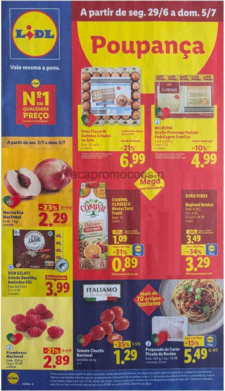 Folheto Lidl – Antevisão Promoções Esta Semana a partir 29 de junho
