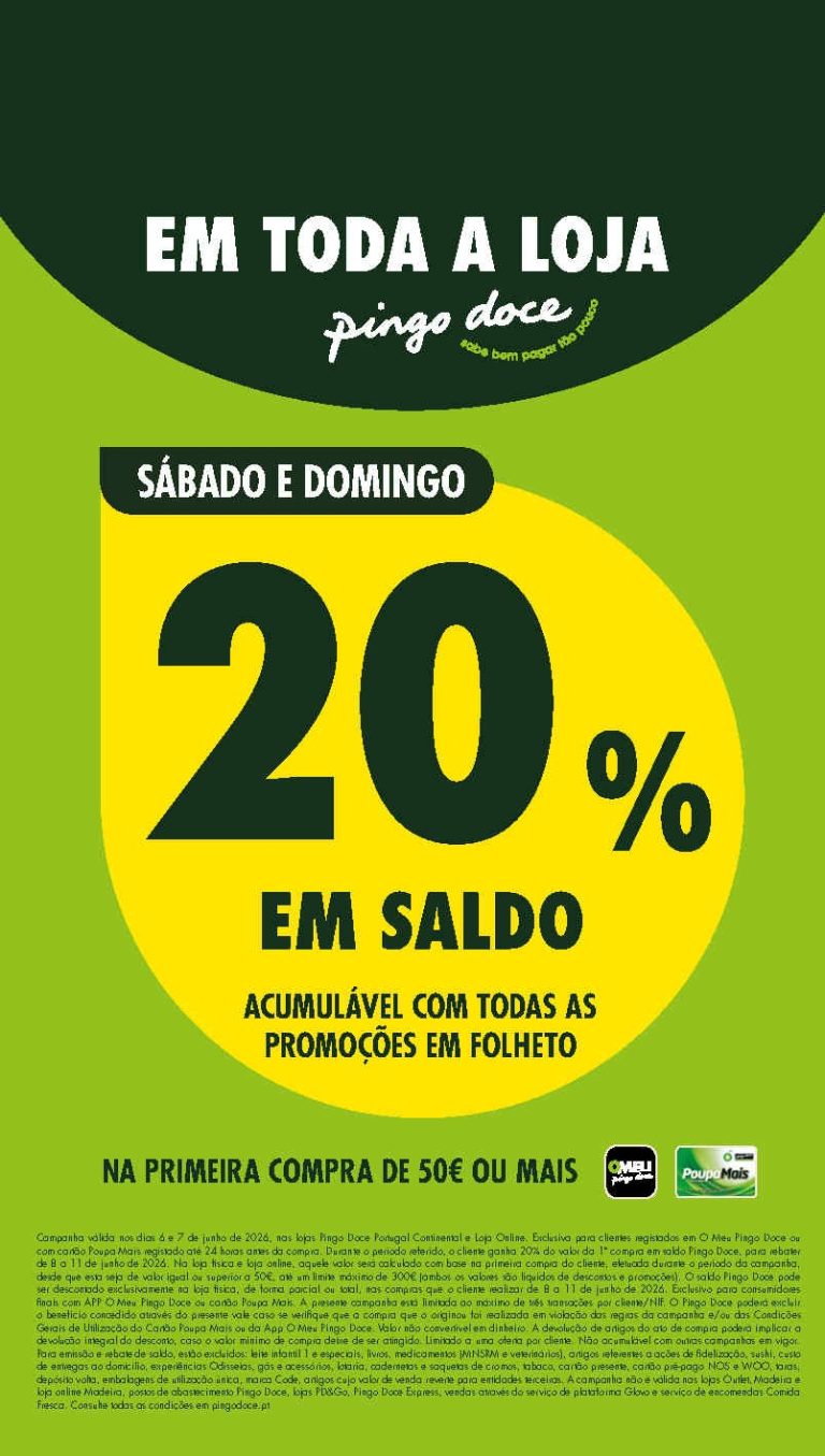 Folheto Pingo Doce Fim de Semana – Antevisão Promoções 6 a 8 de junho