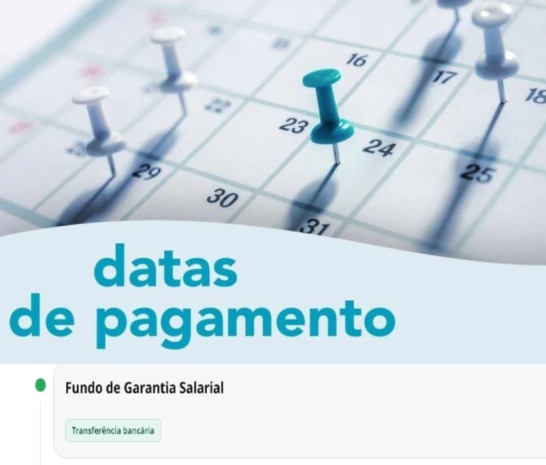 Subsídio Fundo de Garantia Salarial – data de pagamento em junho