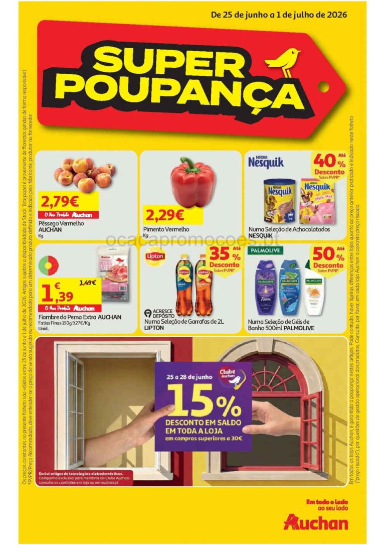 Folheto Auchan – Antevisão Promoções 25 junho a 1 julho