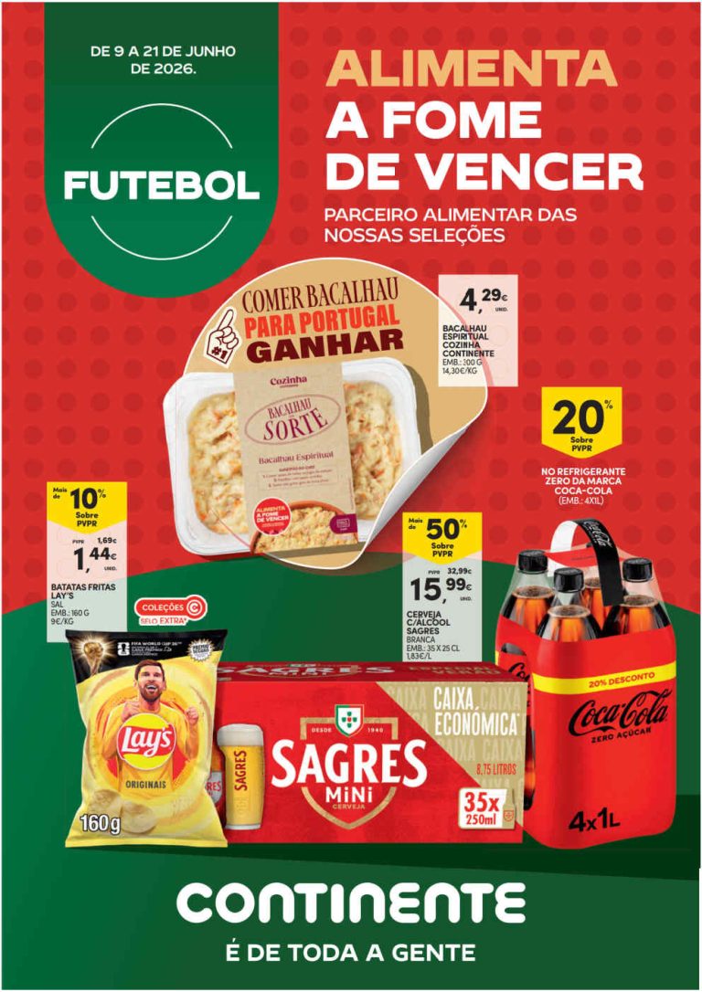 Folheto Continente Mundial – Antevisão Promoções 9 a 21 de junho