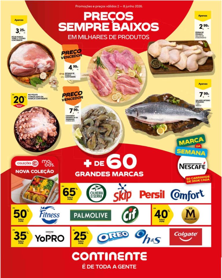 Folheto Continente Madeira – Antevisão Promoções 2 a 8 de junho