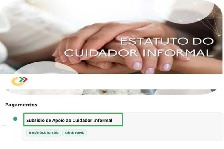 Subsídio Apoio ao Cuidador Informal – data de pagamento em junho
