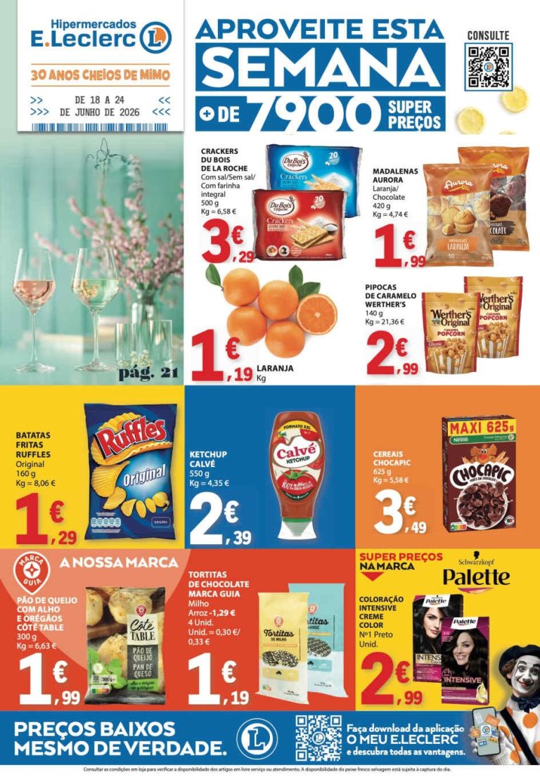 Folheto E Leclerc – Antevisão Promoções 18 a 24 de junho