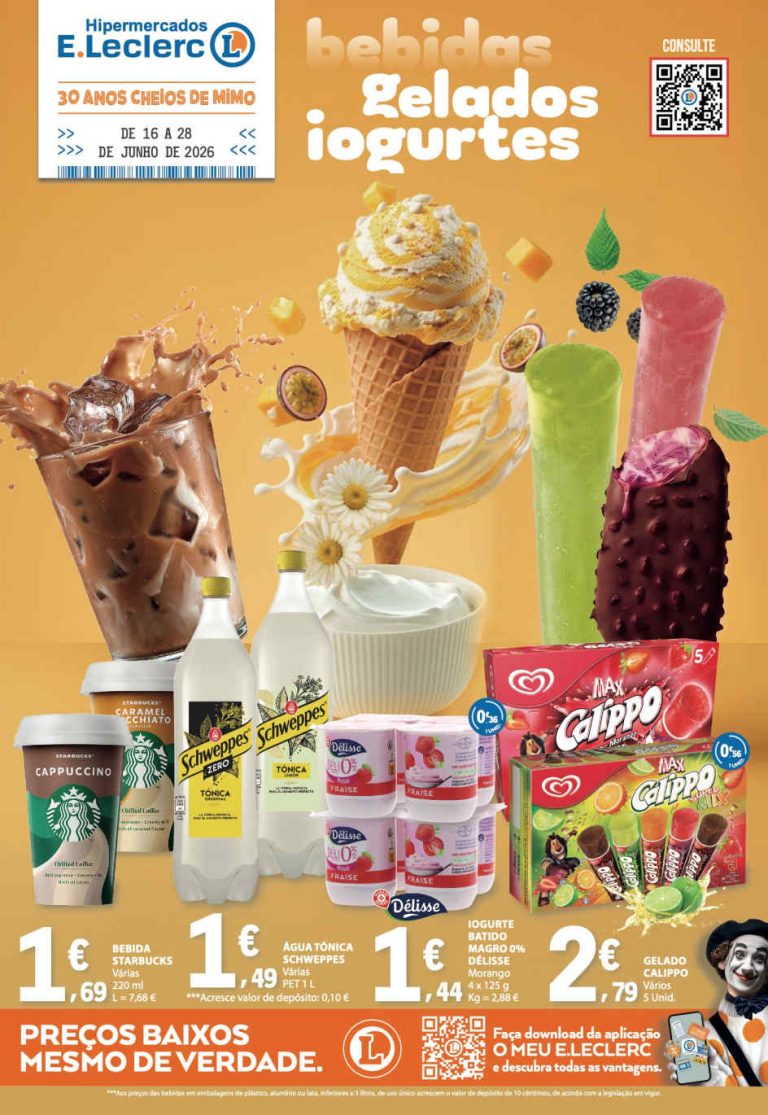 Folheto E Leclerc – Antevisão Promoções 16 a 28 de junho