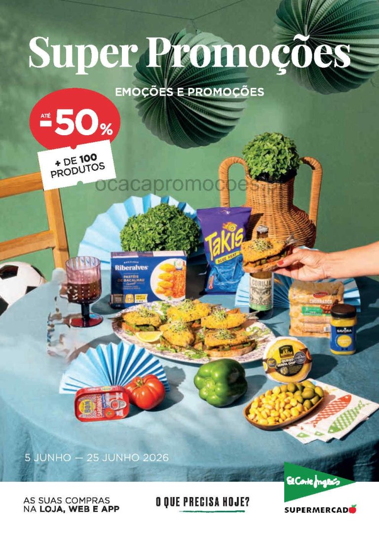 Folheto El Corte Inglés – Antevisão Promoções 5 a 25 junho