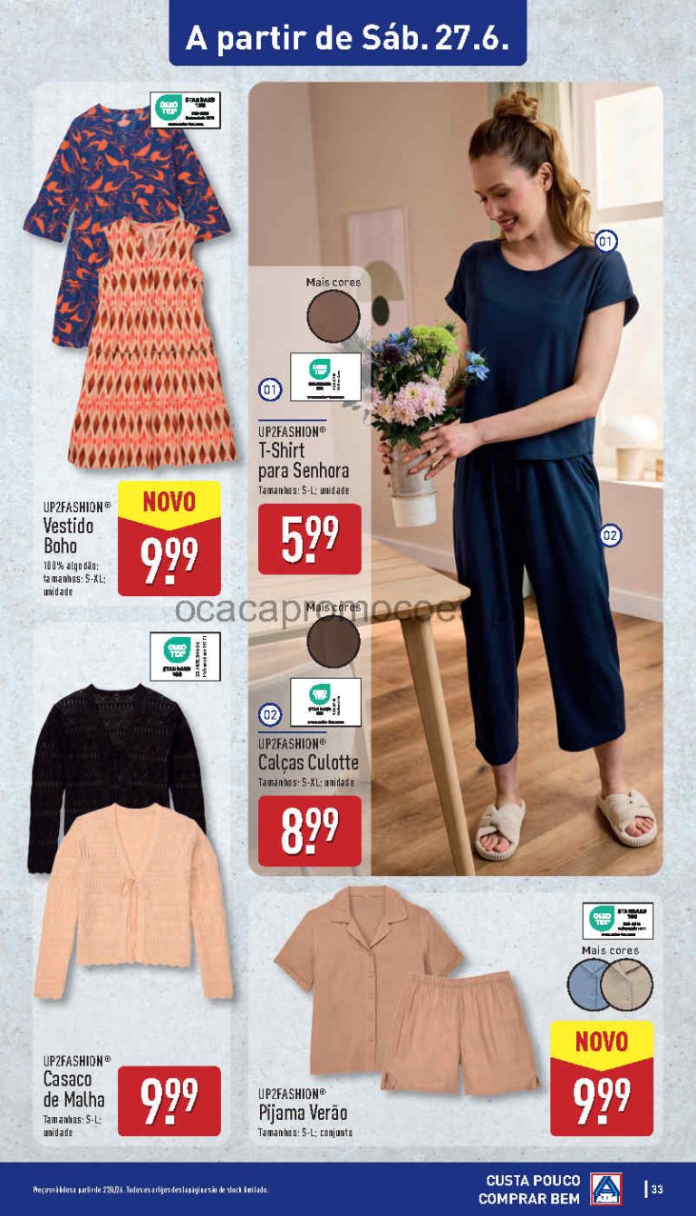 Folheto Aldi moda – Antevisão bazar Promoções 27 a 28 de junho