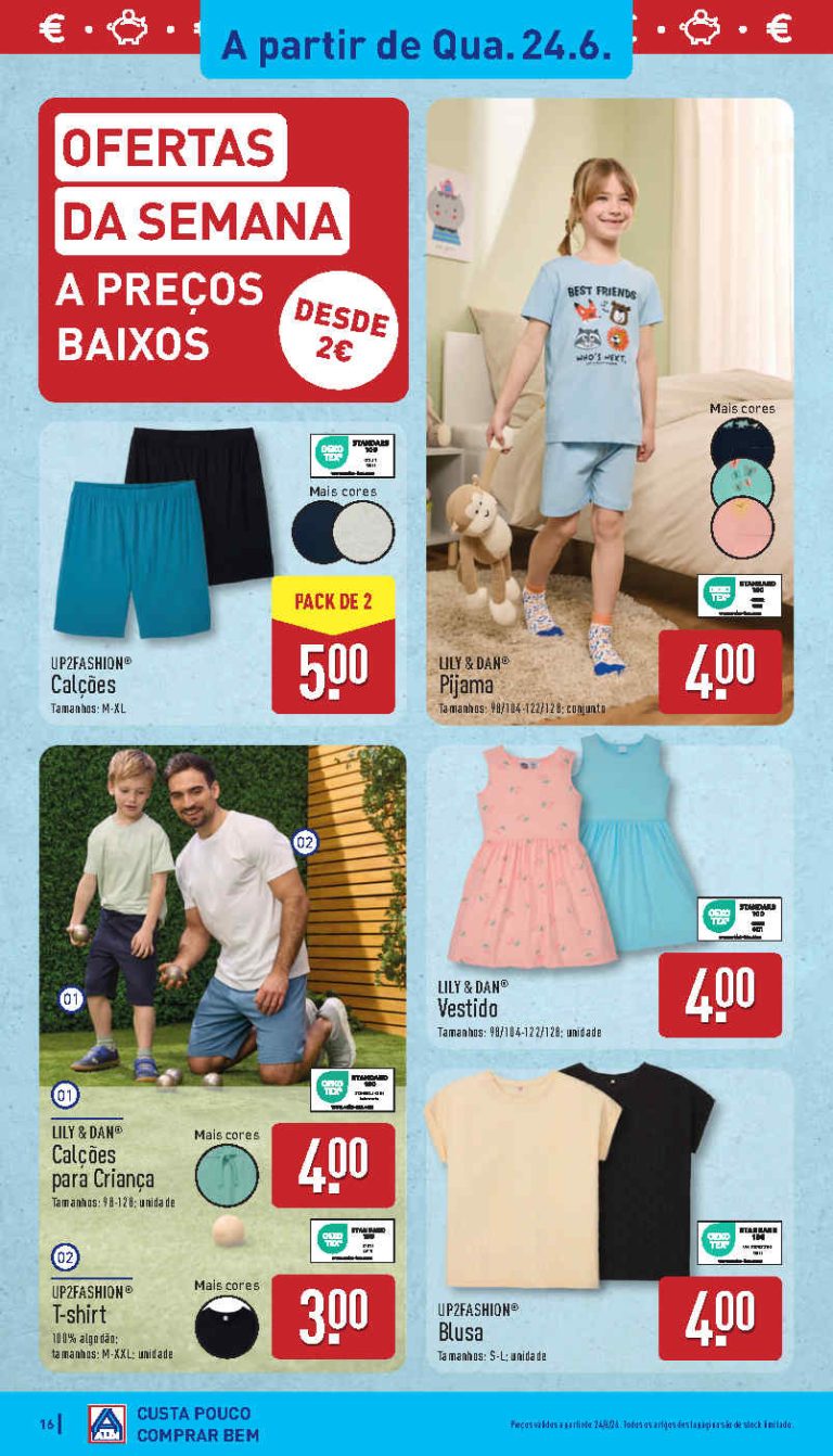 Folheto Aldi moda – Antevisão bazar Promoções 24 a 28 de junho