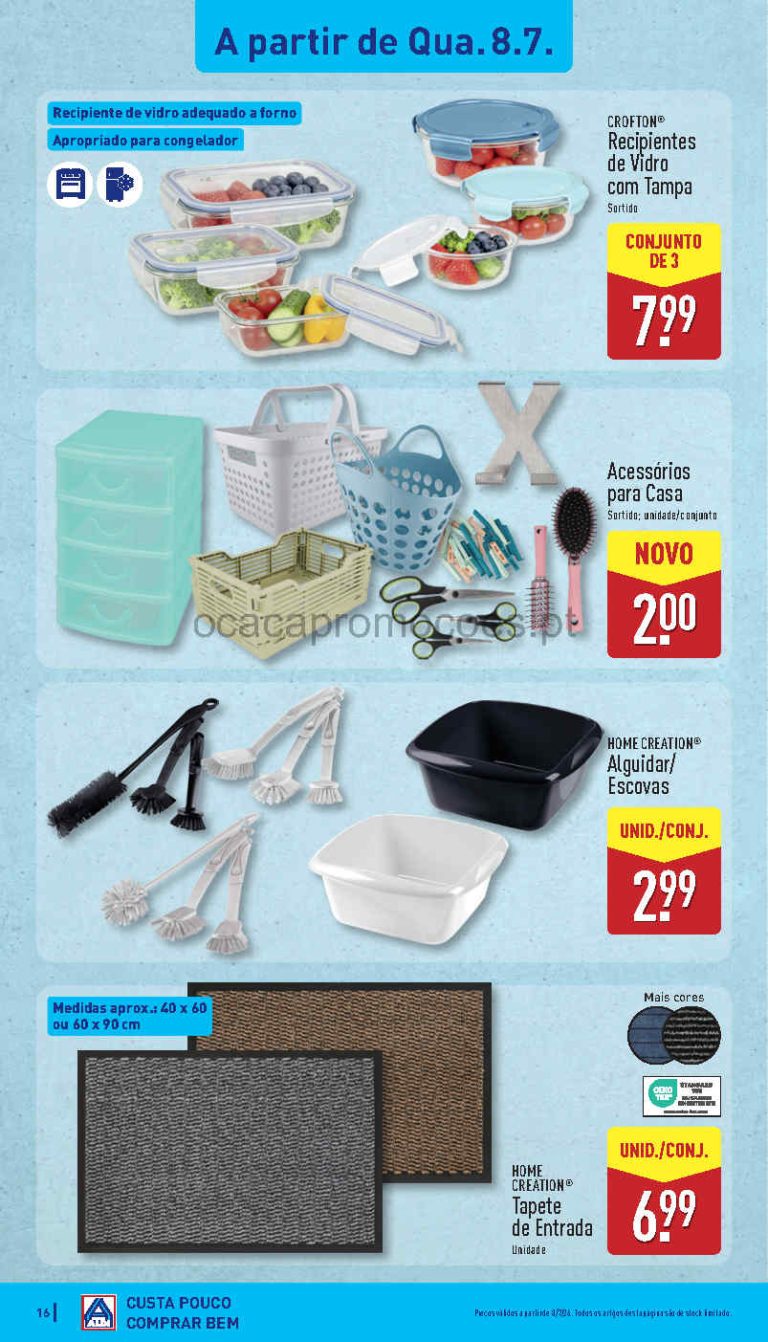 Folheto Aldi bazar – Antevisão Promoções 8 a 12 de julho