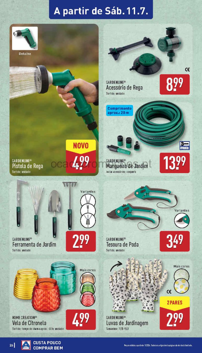 Folheto Aldi ar livre – Antevisão bazar Promoções 11 a 12 de julho