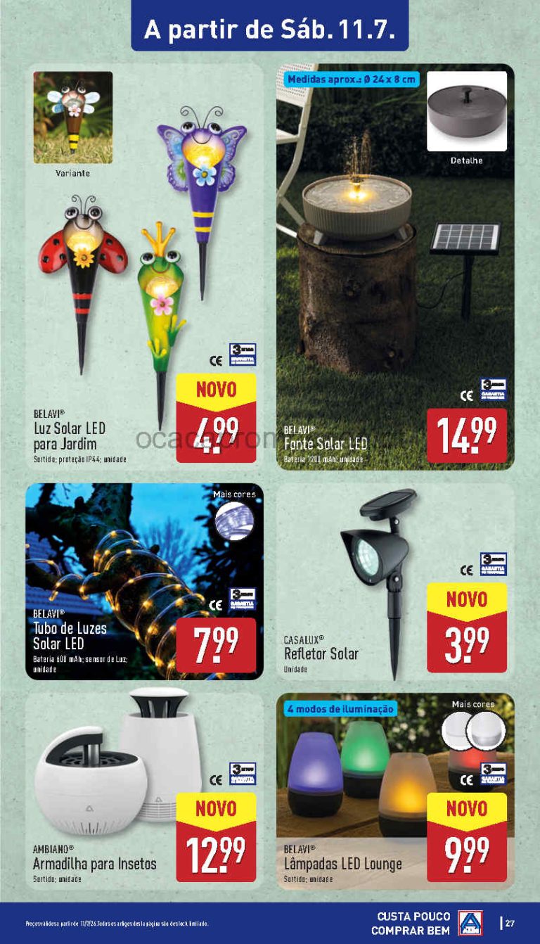 Folheto Aldi achados – Antevisão bazar Promoções 11 a 12 de julho
