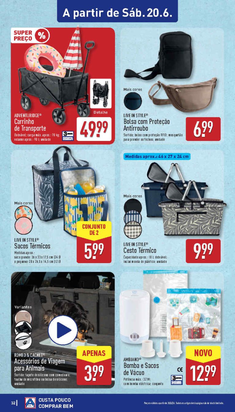 Folheto Aldi bazar – Antevisão Promoções 20 a 21 de junho