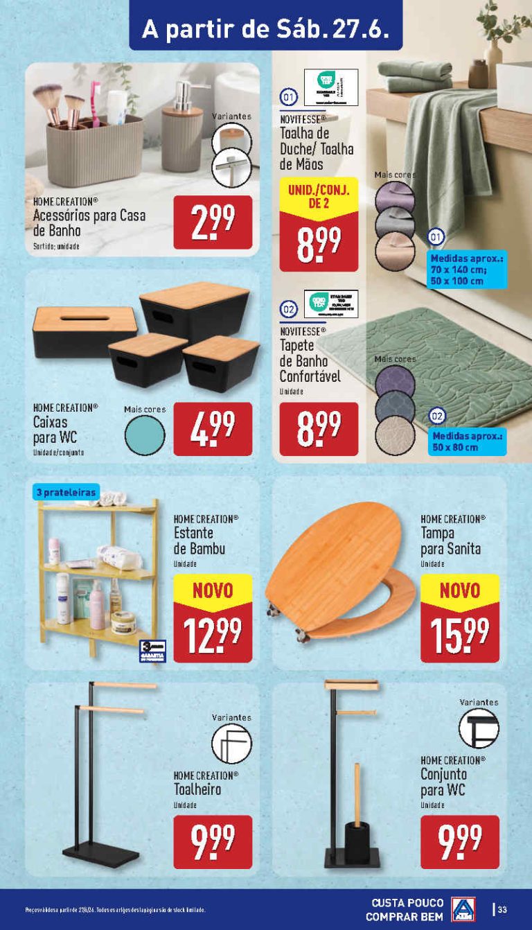 Folheto Aldi casa – Antevisão bazar Promoções 27 a 28 de junho