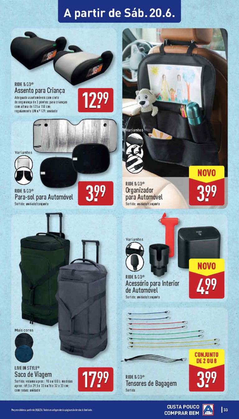 Folheto Aldi Verão bazar – Antevisão Promoções 20 a 21 de junho