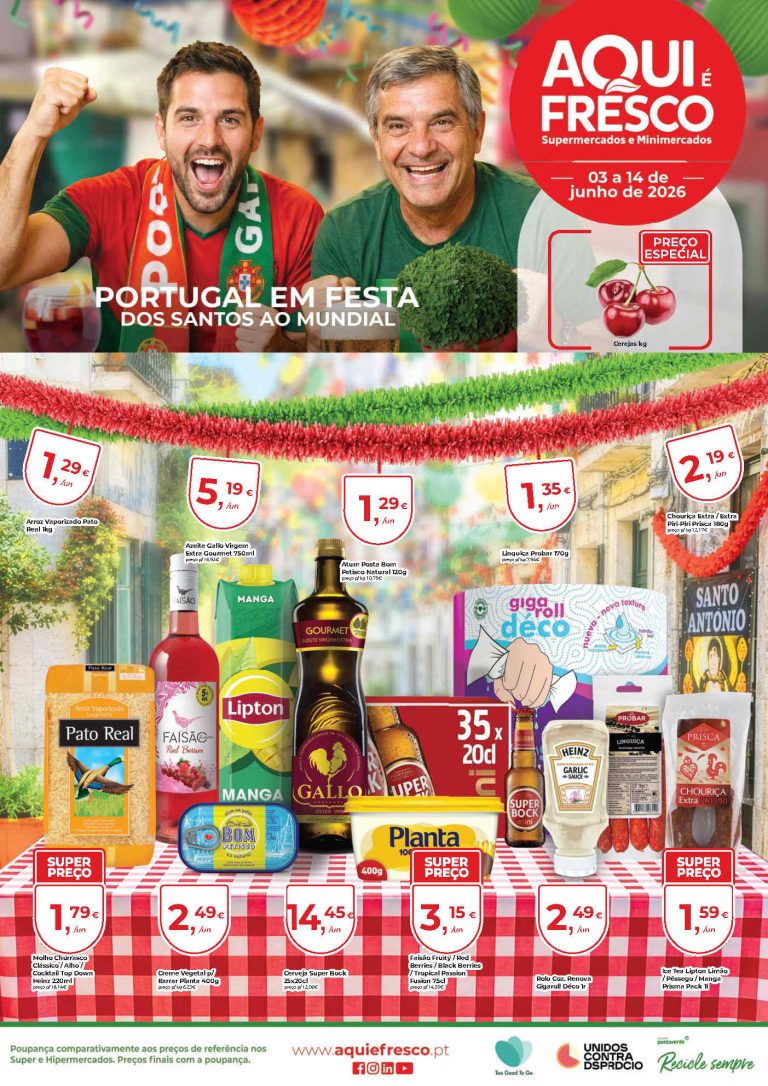 Folheto Aqui É Fresco – Antevisão Promoções 3 a 14 de junho