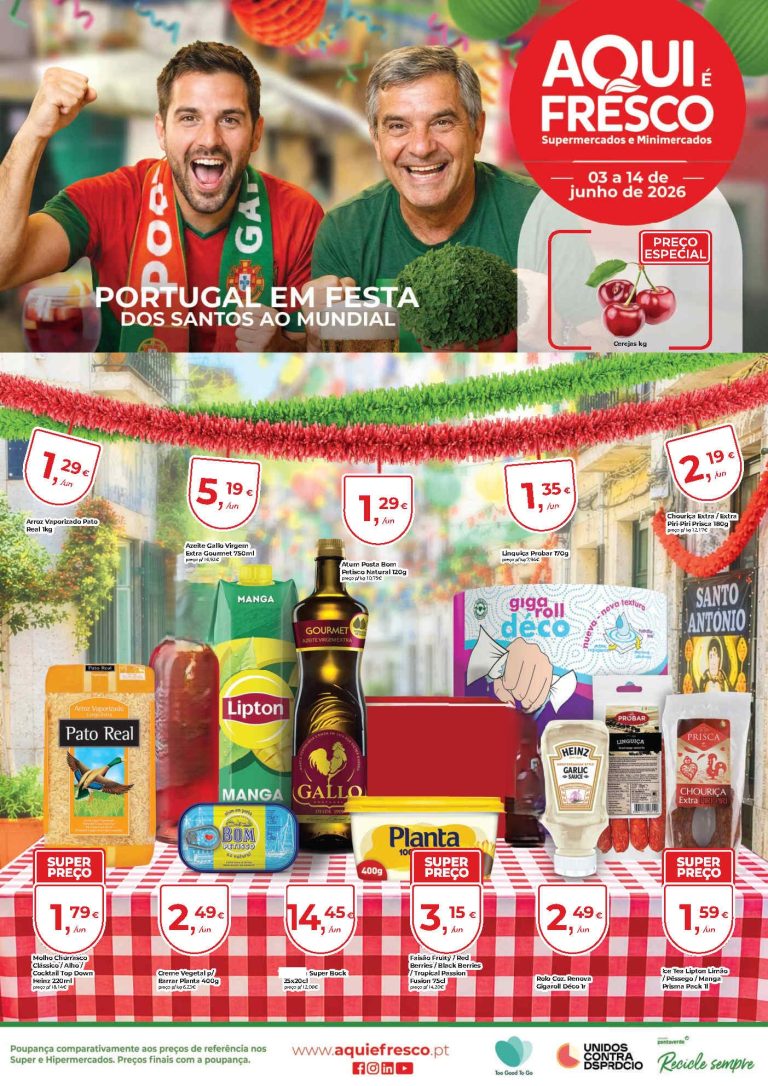 Folheto Aqui É Fresco – Antevisão Promoções 3 a 14 de junho