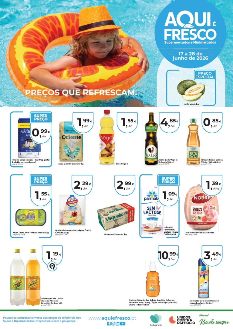 Folheto Aqui É Fresco – Antevisão Promoções 17 a 28 de junho