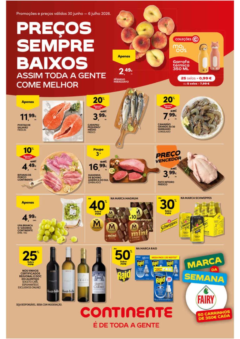 Folheto Continente Bom Dia – Antevisão Promoções 30 junho a 6 julho