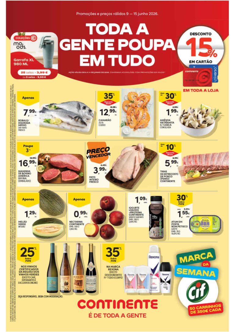 Folheto Continente Bom Dia – Antevisão Promoções 9 a 15 de junho