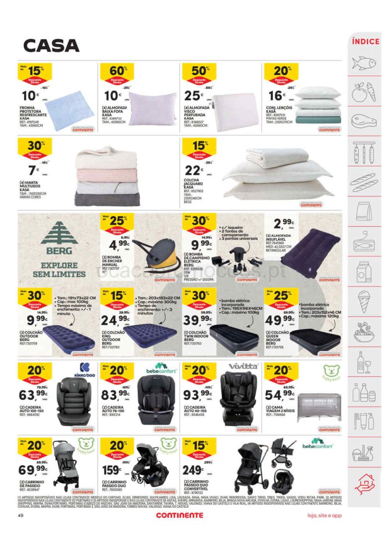 Folheto Continente bazar – Antevisão Promoções 23 a 29 de junho