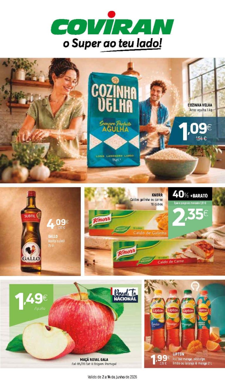 Folheto Coviran – Antevisão Promoções 2 a 14 de junho