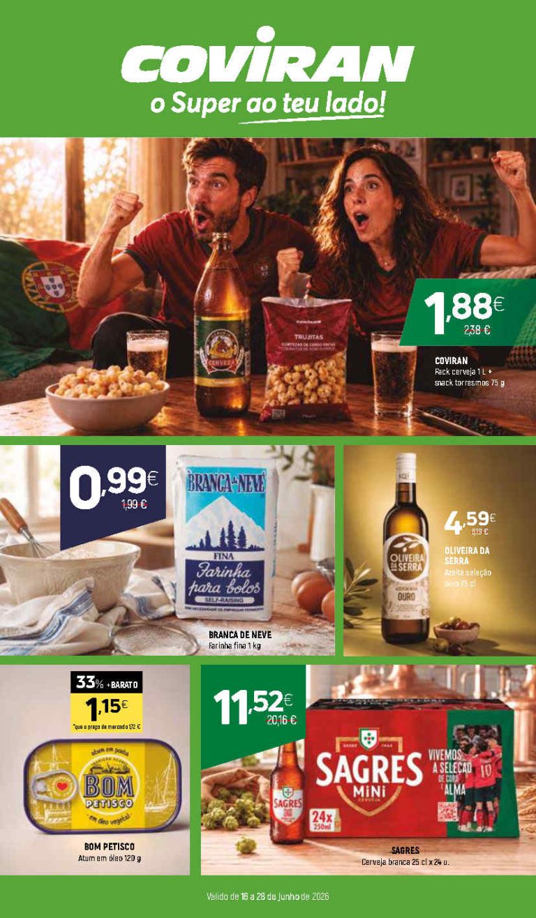 Folheto Coviran – Antevisão Promoções 16 a 28 de junho