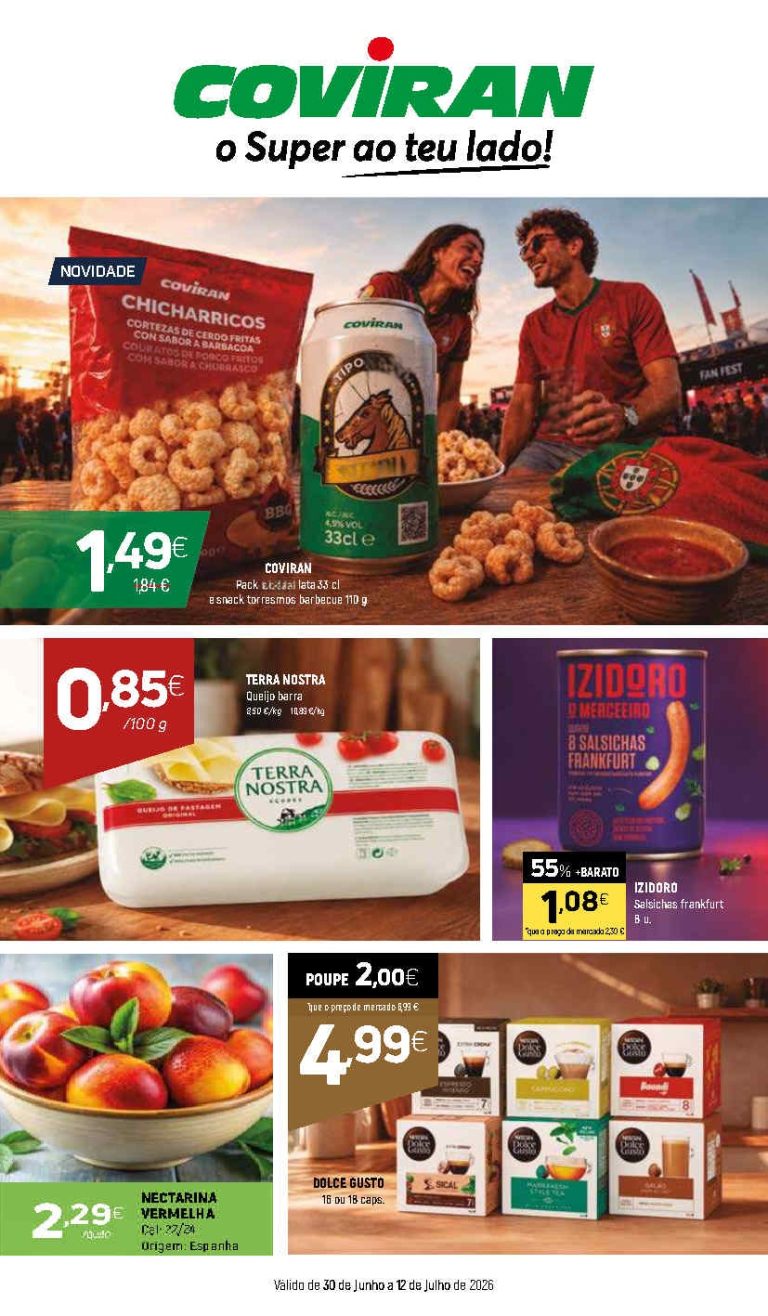 Folheto Coviran – Antevisão Promoções 30 junho a 12 julho