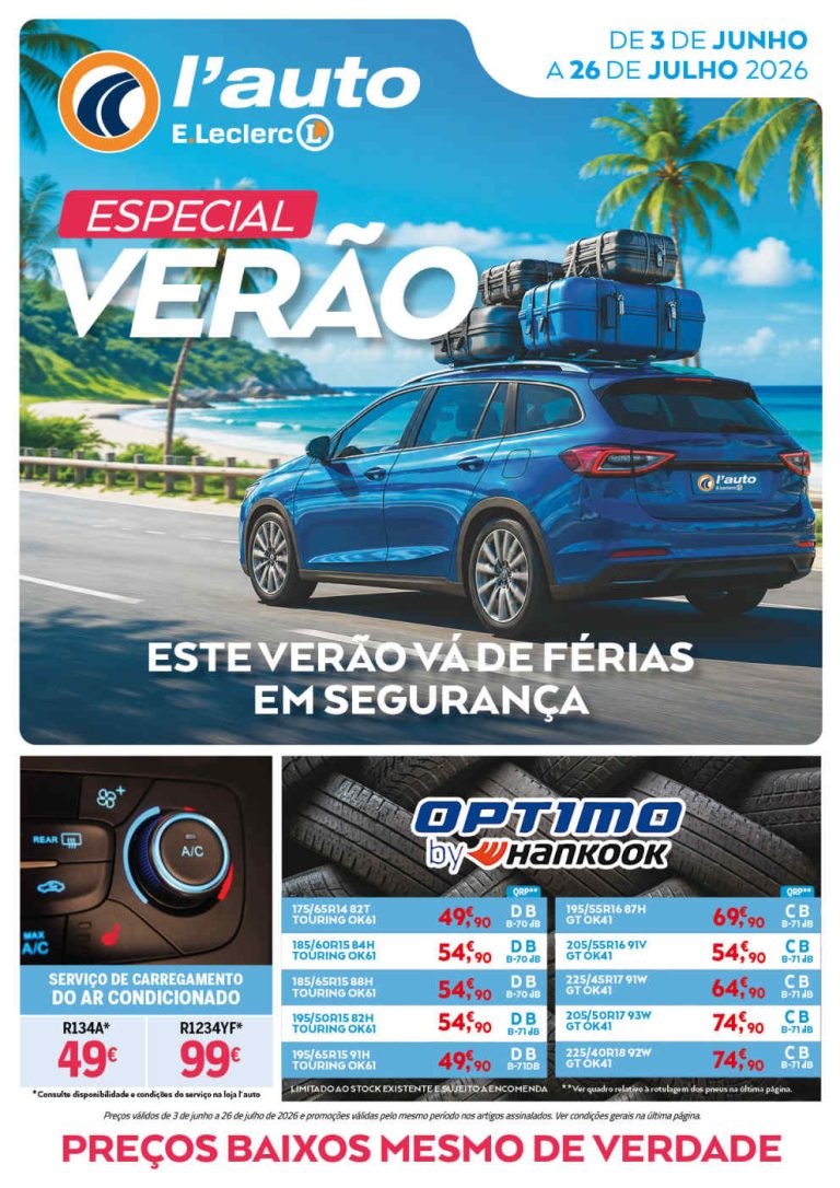 Folheto E Leclerc Auto – Antevisão Promoções 3 junho a 26 julho