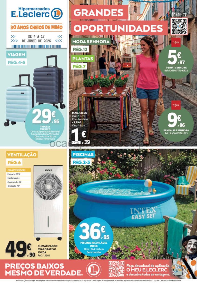 Folheto E Leclerc – Antevisão Promoções 4 a 17 de junho