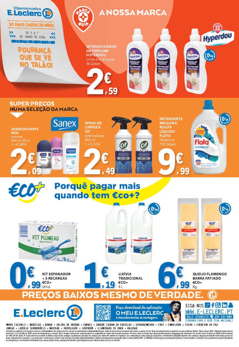 Folheto E Leclerc Fim de Semana – Antevisão Promoções 5 a 7 de junho
