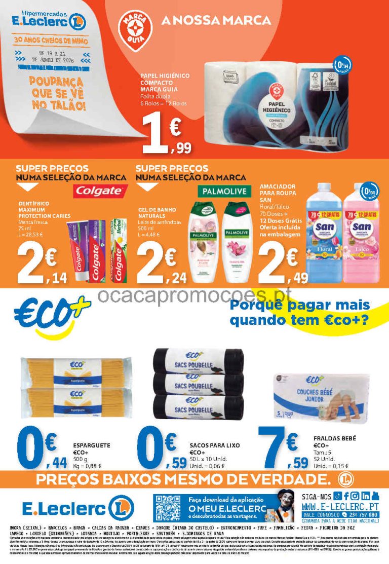 Folheto E Leclerc Fim de Semana – Antevisão Promoções 19 a 21 de junho