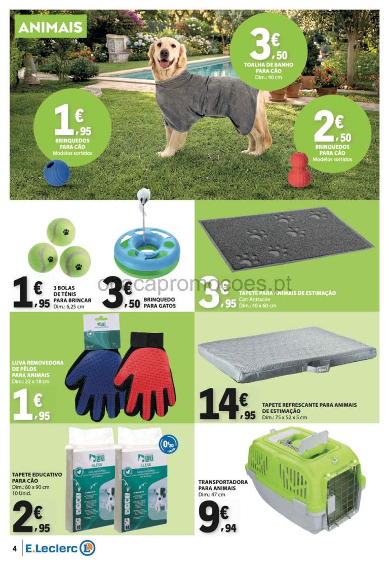 Folheto E Leclerc Pets – Antevisão bazar Promoções até 1 de julho
