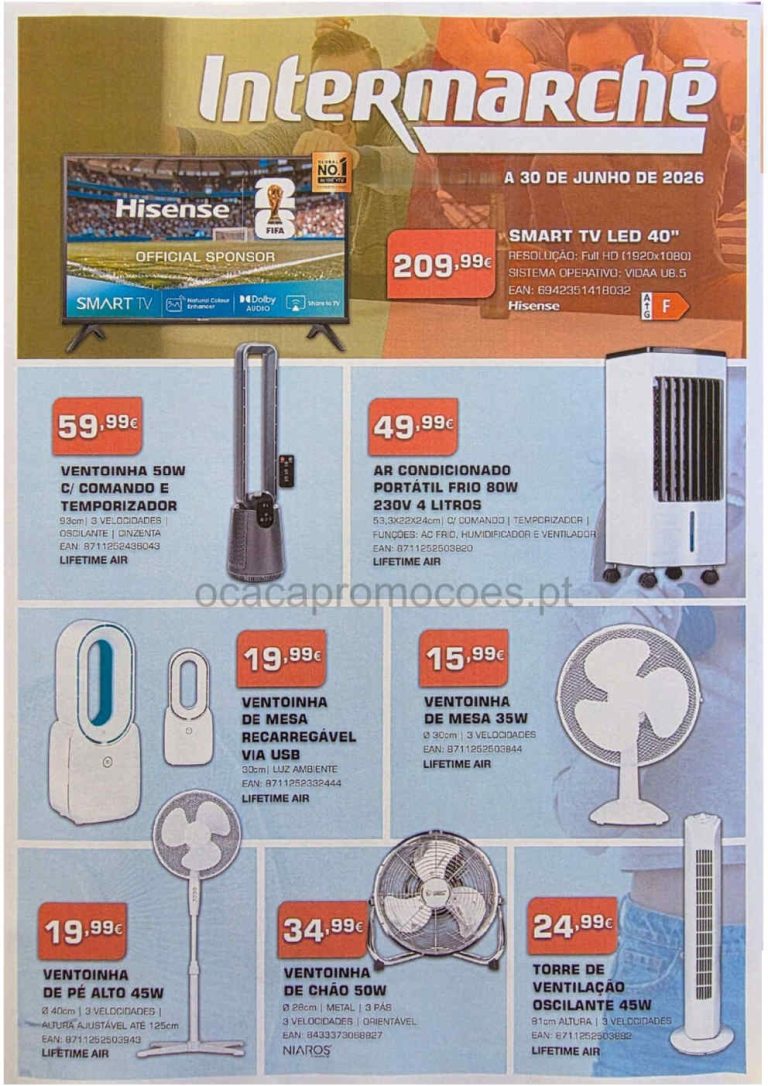 Folheto Intermarché bazar – Antevisão Promoções 10 a 30 de junho