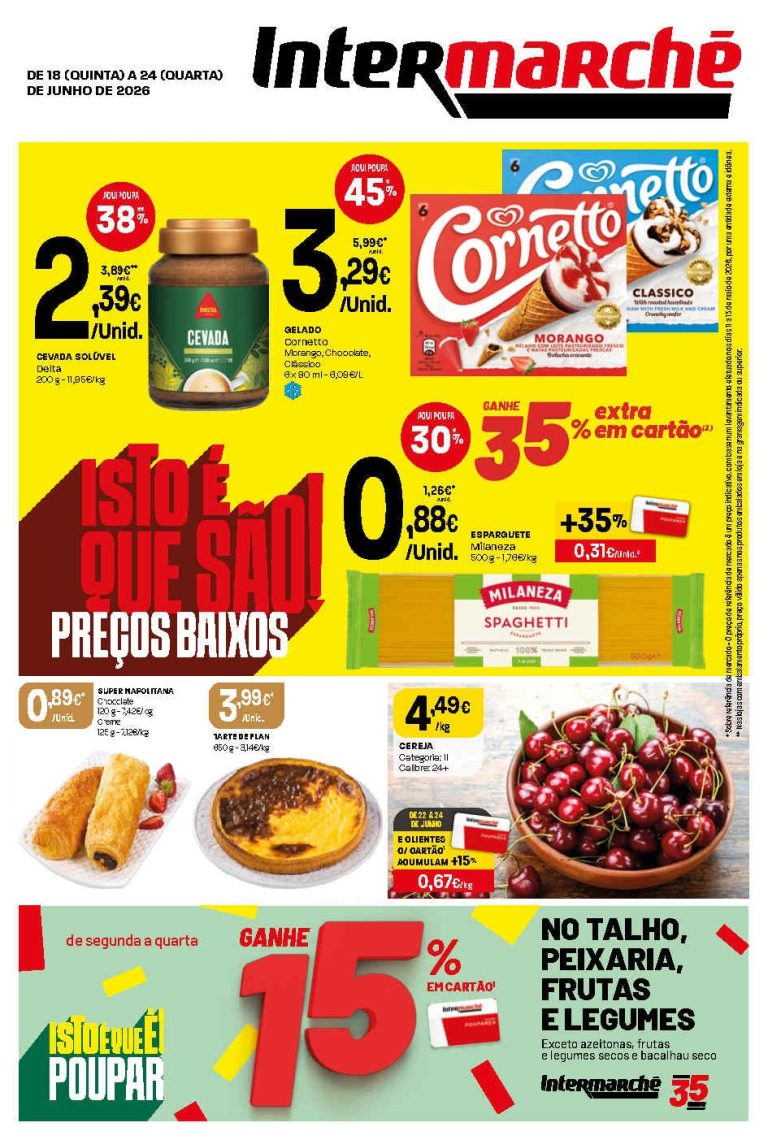 Folheto Intermarché Contact – Antevisão Promoções 18 a 24 de junho