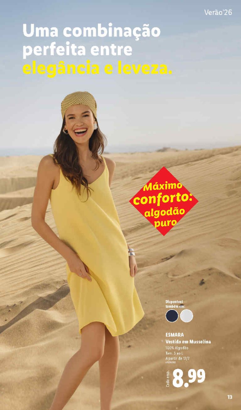 Folheto Lidl Esmara Verão – Antevisão Promoções a partir 17 julho