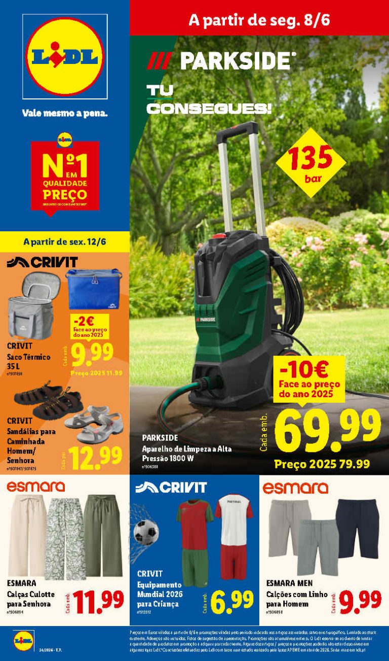 Folheto Lidl bazar – Antevisão Promoções 8 a 18 de junho