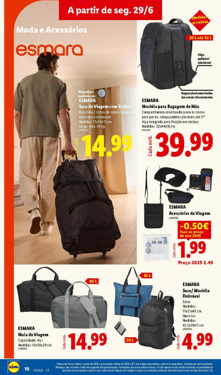 Folheto Lidl viagens bazar – Antevisão Promoções de 29 junho a 5 julho