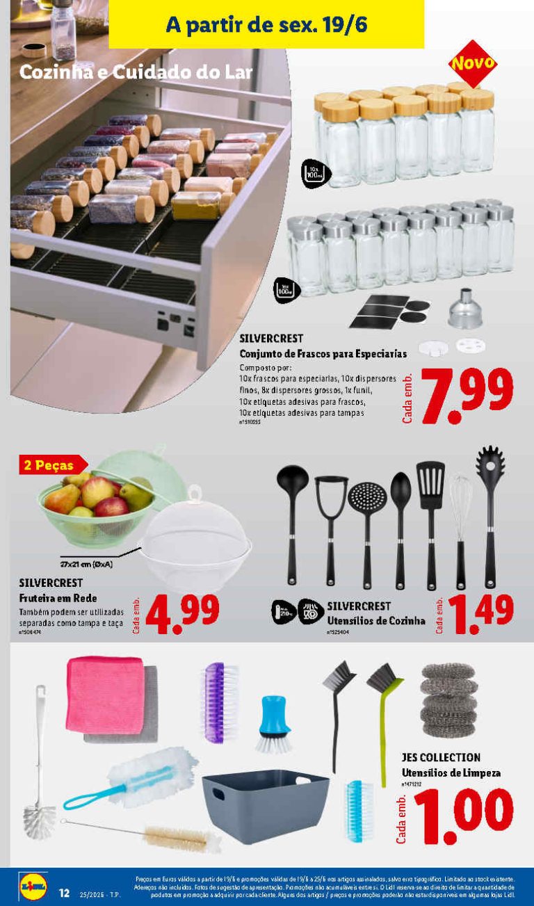 Folheto Lidl especial cozinha – Antevisão bazar Promoções 19 a 25 de junho