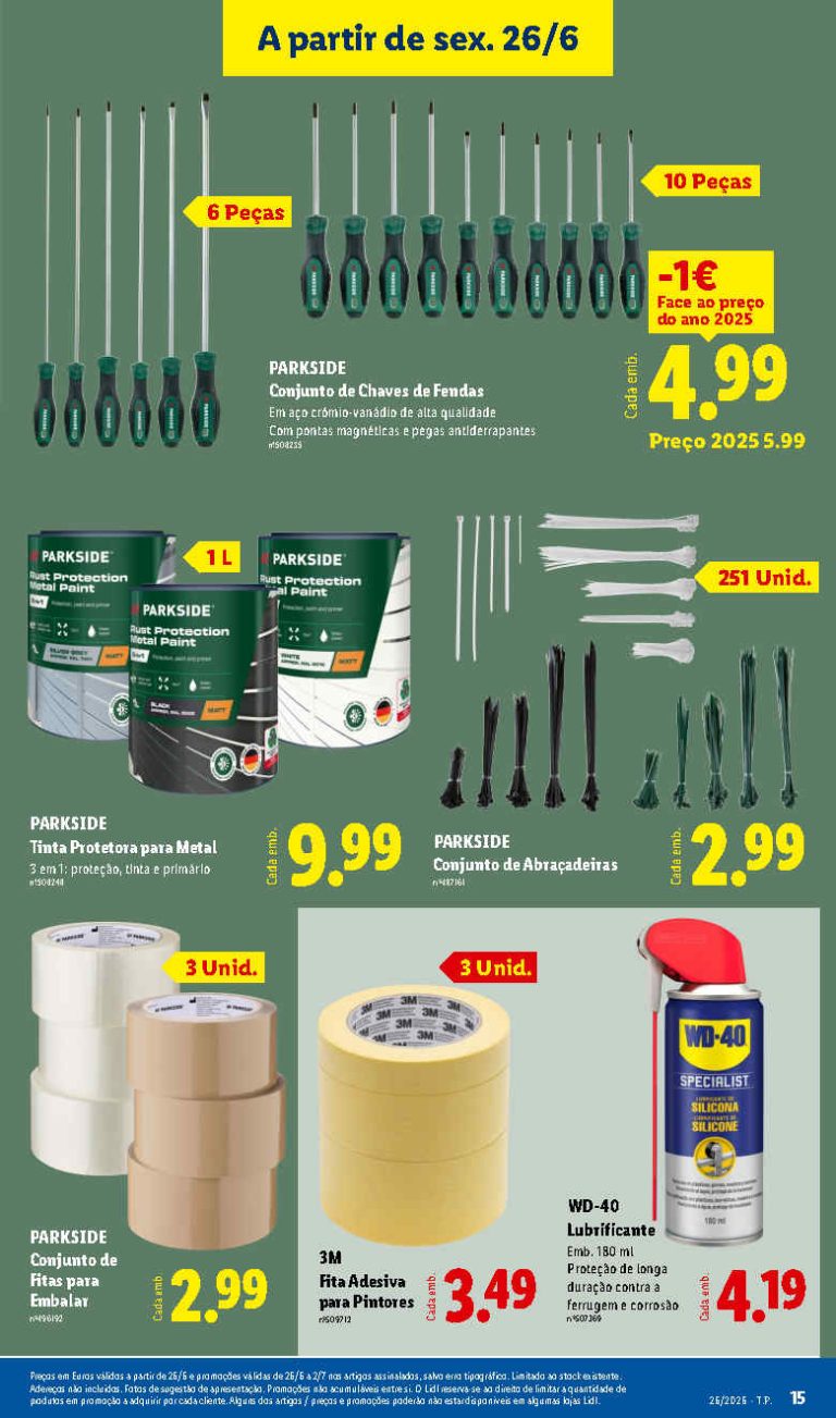 Lidl Destaques – Antevisão Bazar Promoções de 26 junho a 2 julho